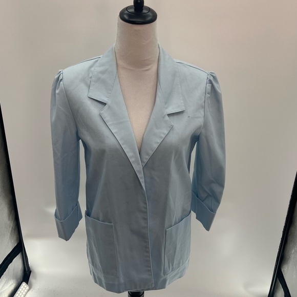Cristin Stevens Light Blue Blazer - Size 10 - Picture 12 of 16